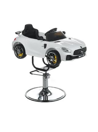 Holičské křeslo Mercedes pro děti - bílé