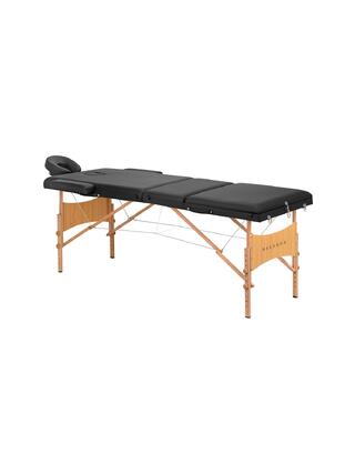 Skládací masážní stůl Balance wood 3dílný černý
