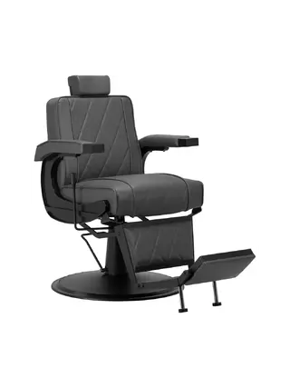 Pánské kadeřnické křeslo Hair System BM88066B šedé