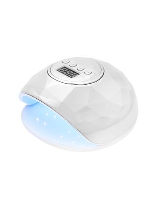 UV LED lesklá lampa 86W bílá/stříbrná perleťová