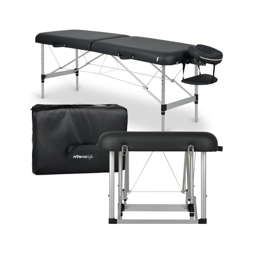 Přenosný masážní stůl exkluzivní Estetic Black Comfort Base K515