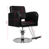 Kadeřnické křeslo Hair System HS92 černé