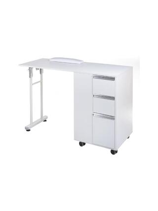 Skládací manikúrní stůl BD-3802 BÍLÝ