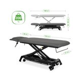 Obloha nohou k ošetřovacímu stolu Evero Cross X4 ERGO - šedá