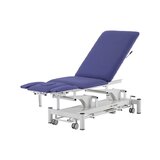 Elektrický masážní stůl 5 sekcí - Rila PRO - Bílý rám, modré čalounění