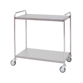 Distribuční vozík z nerezové oceli – 2 police – 95x55x95 cm