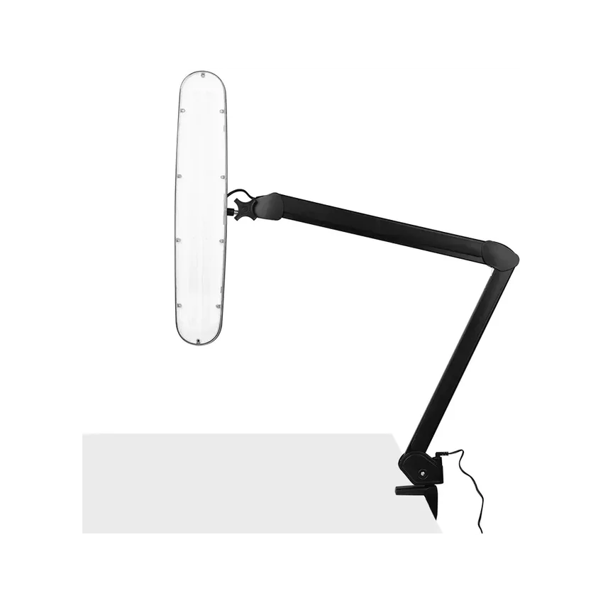 801st elegantní LED pracovní světlo s kartáčovým držákem - černý