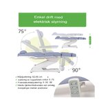 Kosmetické křeslo, elektrické Elara PRO 4 - fialové
