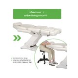 Kosmetické křeslo, elektrické Elara PRO 6P - bílé