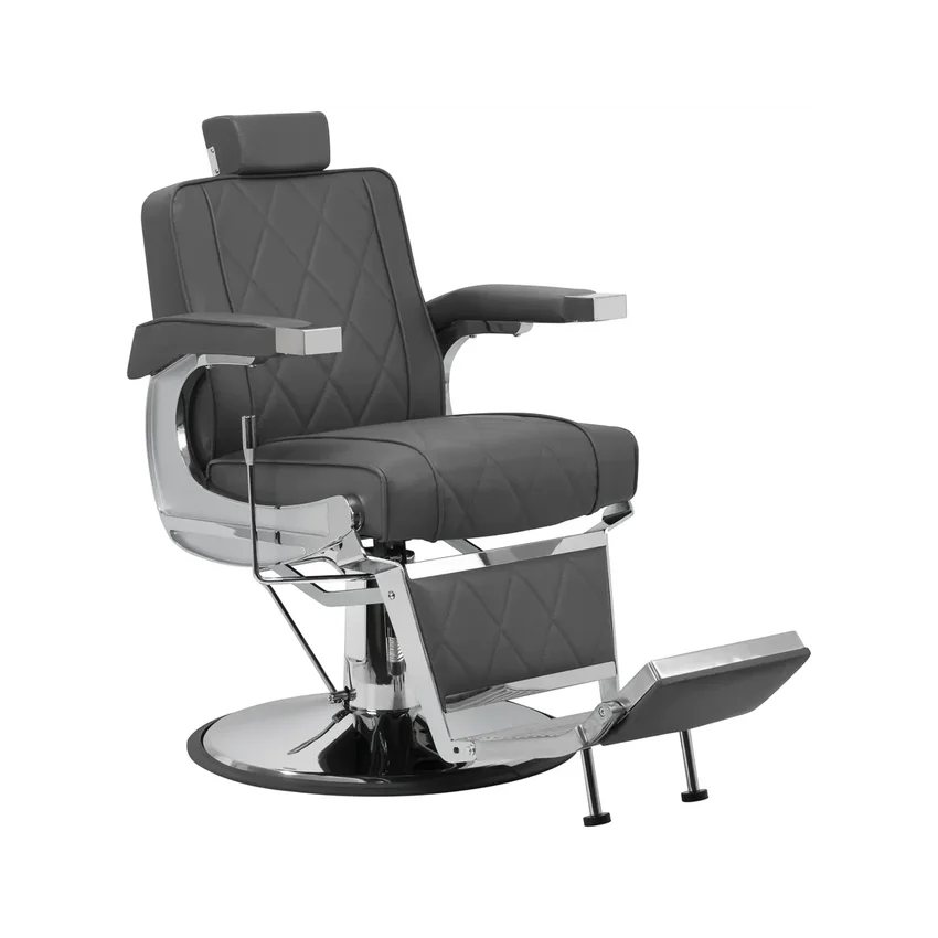 Holičské křeslo Hair System BM88066 šedé