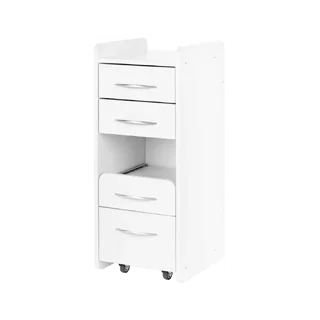 Úložný vozík s kolečky 969 bílý