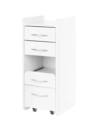 Úložný vozík s kolečky 969 bílý