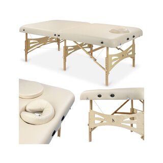 Masážní stůl - Integral Light dřevěný otvor pro hlavu K033 béžový