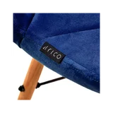 Kosmetické křeslo 4Rico QS-186 modré sametové