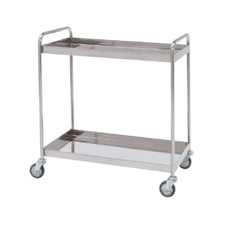Distribuční vozík z nerezové oceli – 2 police – 95x50x95 cm