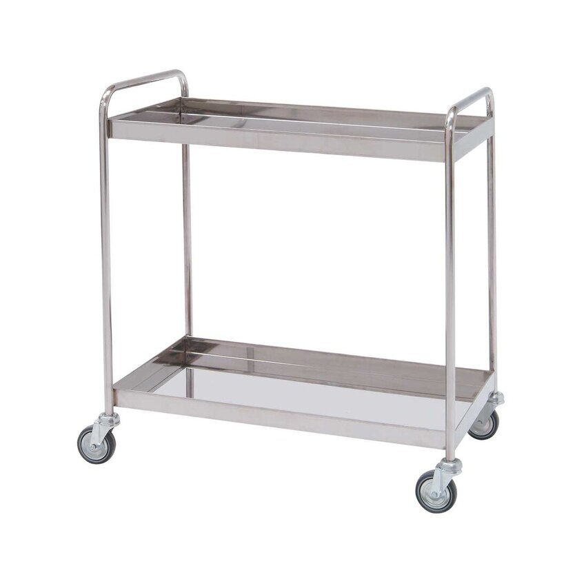 Distribuční vozík z nerezové oceli – 2 police – 95x50x95 cm