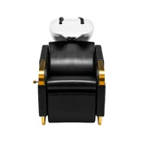 Kadeřnické křeslo C019G – černé, ergonomické pro kadeřnictví