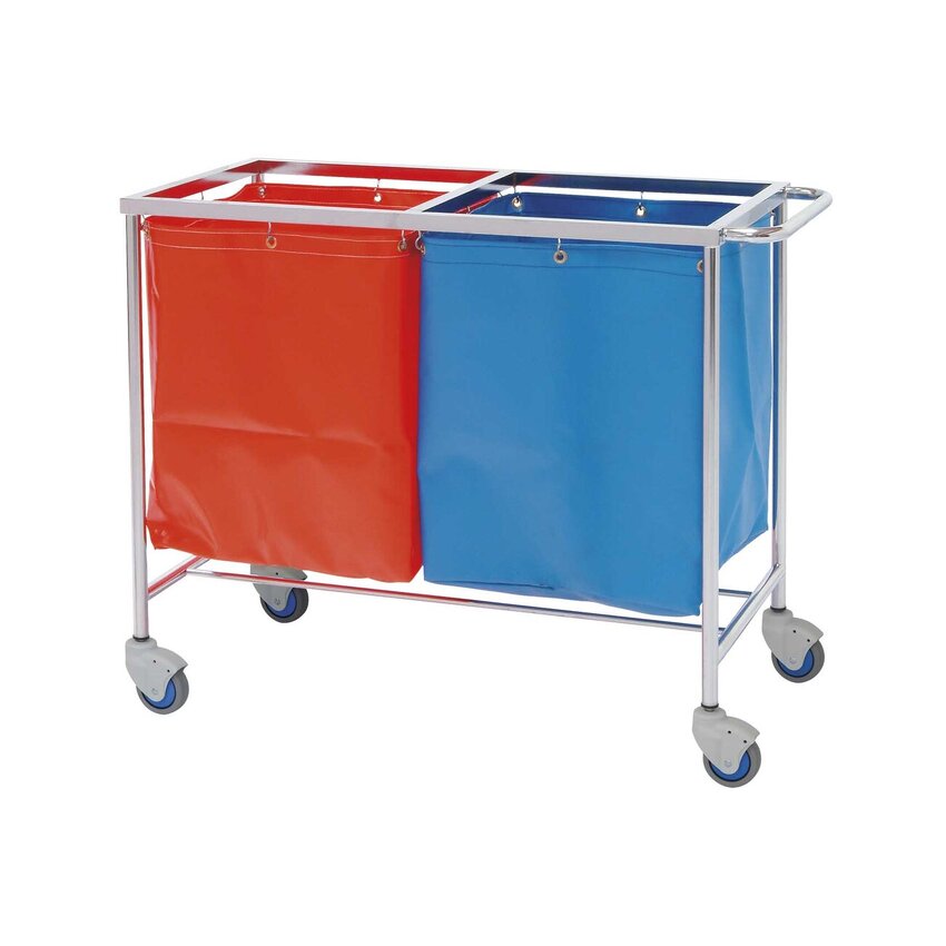 Vozík na oblečení – 100x50x80 cm – 2 košíky