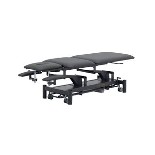 Elektrický masážní stůl 5 sekcí - Rila PRO - Šedý rám, šedé čalounění