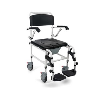 Sprchový invalidní vozík, toaletní vozík 3v1 - MASTER