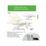 Kosmetické křeslo, elektrické Elara PRO 6P - bílé