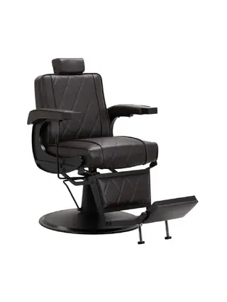Pánské kadeřnické křeslo Hair System BM88066B hnědé