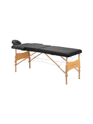 Skládací masážní stůl Balance wood 2dílný černý